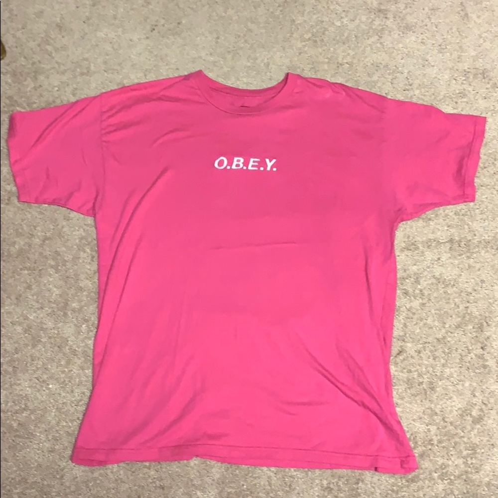 Worn Once - Obey Pink Men’s Tee